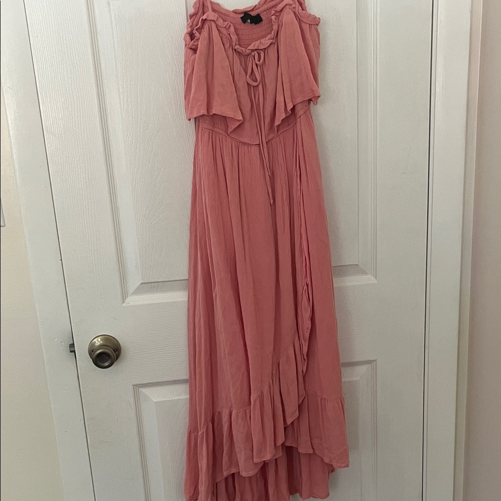 Lulu's Blush High Low Dress